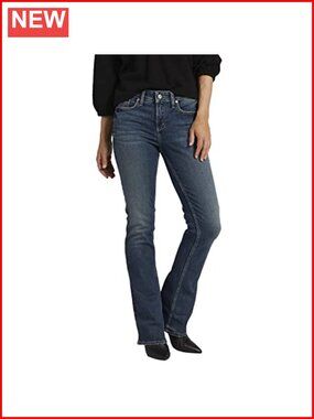 Mid Rise Curvy Fit Bootcut Stretch Denim Jeans